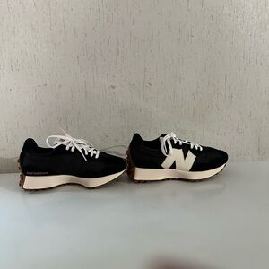 New Balance Black and Cream Athletic Shoes